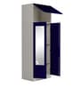 Slimline 2 Door Almirah (with Mirror) in Textured Ultra Marine Blue Colour