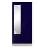 Slimline 2 Door Almirah (with Mirror) in Textured Ultra Marine Blue Colour