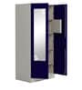 Slimline 2 Door Almirah (with Mirror) in Textured Ultra Marine Blue Colour