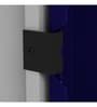 Slimline 2 Door Almirah (with Mirror) in Textured Ultra Marine Blue Colour