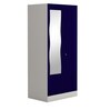 Slimline 2 Door Almirah (with Mirror) in Textured Ultra Marine Blue Colour