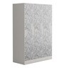 Slimline Metal 3 Door Almirah in Frost Grey Colour