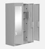 Slimline Metal 3 Door Almirah in Royal Ivory Colour Slimline Metal 3 Door Almirah in Royal Ivory Colour