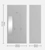 Slimline Metal 3 Door Almirah in Royal Ivory Colour Slimline Metal 3 Door Almirah in Royal Ivory Colour