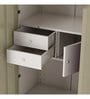Slimline Metal 3 Door Almirah in Royal Ivory Finish with locker and drawer Slimline Metal 3 Door Almirah in Royal Ivory Finish with locker and drawer