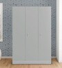 Slimline Metal 3 Door Almirah in Royal Ivory Finish with locker & hanger