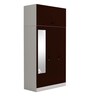 Slimline 3 Door Almirah in Russet Colour