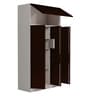 Slimline 3 Door Almirah in Russet Colour