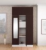Slimline 3 Door Almirah in Russet Colour
