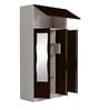 Slimline Metal 3 Door Almirah in Russet Colour