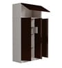 Slimline 3 Door Almirah in Russet Colour