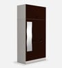 Slimline Metal 3 Door Almirah in Russet Colour