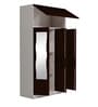 Slimline Metal 3 Door Almirah in Russet Colour