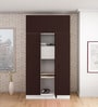 Slimline 3 Door Almirah in Russet Colour