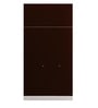 Slimline 3 Door Almirah in Russet Colour