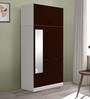 Slimline 3 Door Almirah in Russet Colour