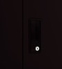 Slimline Metal 3 Door Almirah in Shell Wine Red Finish Slimline Metal 3 Door Almirah in Shell Wine Red Finish