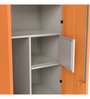 Slimline Metal 3 Door Almirah in Textured Marigold Colour