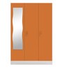 Slimline Metal 3 Door Almirah in Textured Marigold Colour