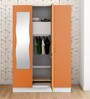 Slimline Metal 3 Door Almirah in Textured Marigold Colour