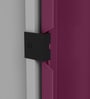 Slimline Metal 3 Door Almirah in Textured Purple Finish
