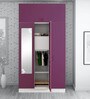 Slimline Metal 3 Door Almirah in Textured Purple Colour