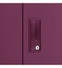 Slimline Metal 3 Door Almirah in Textured Purple Finish with Mirror & Locker Slimline Metal 3 Door Almirah in Textured Purple Finish with Mirror & Locker