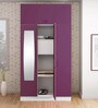 Slimline Metal 3 Door Almirah in Textured Purple Colour Slimline Metal 3 Door Almirah in Textured Purple Colour