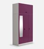 Slimline Metal 3 Door Almirah in Textured Purple Colour Slimline Metal 3 Door Almirah in Textured Purple Colour