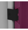 Slimline Metal 3 Door Almirah in Textured Purple Colour