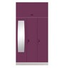 Slimline Metal 3 Door Almirah in Textured Purple Colour Slimline Metal 3 Door Almirah in Textured Purple Colour