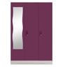 Slimline Metal 3 Door Almirah in Textured Purple Colour Slimline Metal 3 Door Almirah in Textured Purple Colour