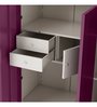 Slimline Metal 3 Door Almirah in Textured Purple Colour