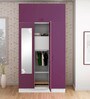 Slimline Metal 3 Door Almirah in Textured Purple Colour
