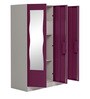 Slimline Metal 3 Door Almirah in Textured Purple Colour Slimline Metal 3 Door Almirah in Textured Purple Colour