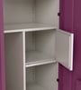 Slimline Metal 3 Door Almirah in Textured Purple Finish