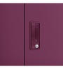Slimline Metal 3 Door Almirah in Textured Purple Colour