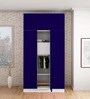 Slimline 3 Door Almirah in Textured Ultra Marine Blue Colour
