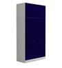 Slimline 3 Door Almirah in Textured Ultra Marine Blue Colour