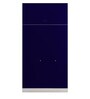 Slimline 3 Door Almirah in Textured Ultra Marine Blue Colour