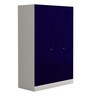 Slimline 3 Door Almirah in Textured Ultra Marine Blue Colour