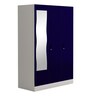 Slimline 3 Door Almirah in Textured Ultra Marine Blue Colour