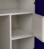 Slimline 3 Door Almirah in Textured Ultra Marine Blue Colour