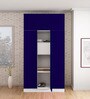 Slimline 3 Door Almirah in Textured Ultra Marine Blue Colour