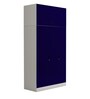 Slimline 3 Door Almirah in Textured Ultra Marine Blue Colour