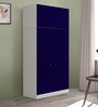 Slimline 3 Door Almirah in Textured Ultra Marine Blue Colour