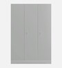 Slimline Metal 3 Door Almirah in Royal Ivory Finish with locker & hanger