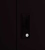 Slimline Metal 3 Door Almirah in Shell Wine Red Finish Slimline Metal 3 Door Almirah in Shell Wine Red Finish