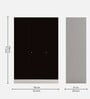 Slimline Metal 3 Door Almirah in Shell Wine Red Finish Slimline Metal 3 Door Almirah in Shell Wine Red Finish