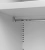 Slimline Printed Steel 2 Door Wardrobe In Midnight Blue Colour With Locker & Drawer